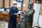 دیدار هماهنگ کننده عقیدتی سیاسی های یگانهای تابع در غرب با جمعی از کارکنان اهل تسنن قرارگاه غرب به مناسبت هفته وحدت وولادت پیامبر اکرم(ص)