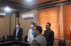 حضور رئیس سازمان بسیج کارمندان سپاه حضرت نبی اکرم(ص) در پزشکی قانونی استان کرمانشاه