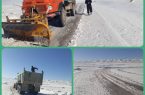 برف ۴ محور روستایی کرمانشاه را مسدود کرد