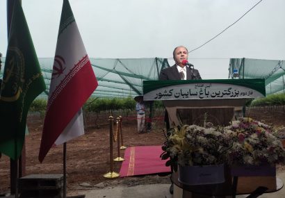 رونمایی از فاز دوم بزرگترین باغ سایبان کشور در کرمانشاه با حضور وزیر جهاد کشاورزی